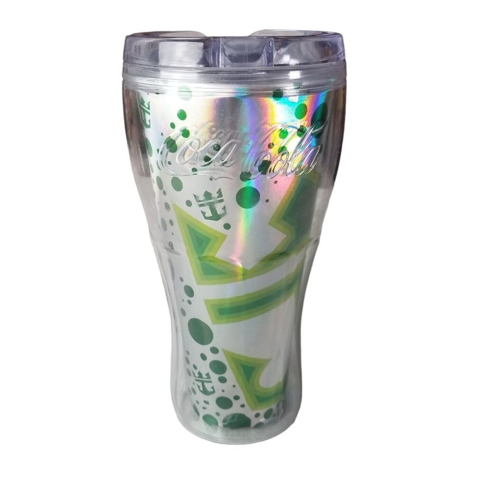 2017 Royal Caribbean Cruise Line RCCL Coca Cola Cup Tumbler Save The Waves Green
